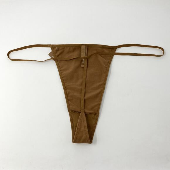 NEW Skims Camel Brown Neutral Soft Fits Everyone Classic T-string Thong 4X - Picture 3 of 5